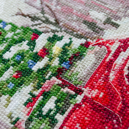 DIY Cross Stitch Kit "We are going to celebrate" 7.9x9.8 in