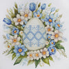 DIY Cross Stitch Kit "Easter is coming soon" 8.3x8.3 in