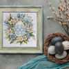 DIY Cross Stitch Kit "Easter is coming soon" 8.3x8.3 in