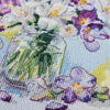 DIY Cross Stitch Kit "The first bouquet" 6.7x6.7 in