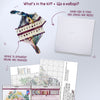 DIY Cross Stitch Kit "Bright thoughts" 6.3x7.5 in