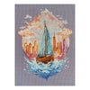 DIY Cross Stitch Kit "On the waves of adventure" 7.9x10.6 in