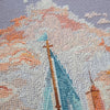 DIY Cross Stitch Kit "On the waves of adventure" 7.9x10.6 in