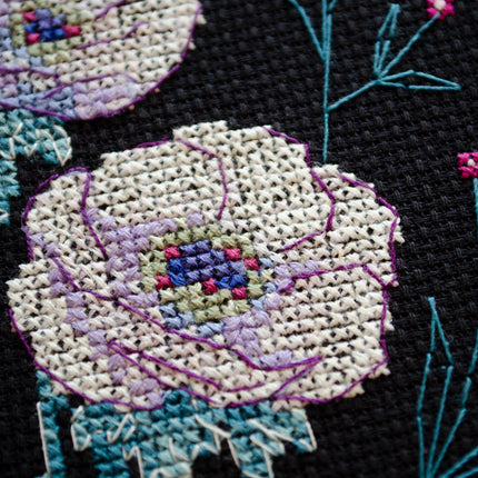 DIY Cross Stitch Kit "Mysteries of the Night" 5.9x7.9 in