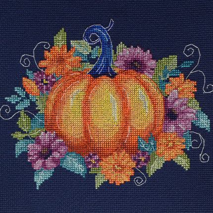 DIY Cross Stitch Kit "Autumn colors" 7.1x5.9 in
