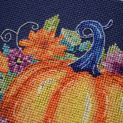 DIY Cross Stitch Kit "Autumn colors" 7.1x5.9 in