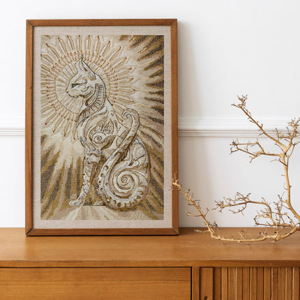 DIY Cross Stitch Kit "Protector of the Sun" 9.8x14.6 in