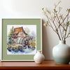 DIY Cross Stitch Kit "Cross-stitch kits Symphony of water" 8.7x8.7 in
