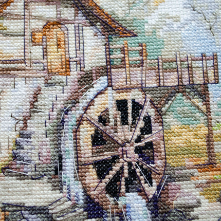 DIY Cross Stitch Kit "Cross-stitch kits Symphony of water" 8.7x8.7 in