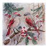 DIY Cross Stitch Kit "Chittering about winter" 9.8x9.8 in