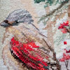 DIY Cross Stitch Kit "Chittering about winter" 9.8x9.8 in