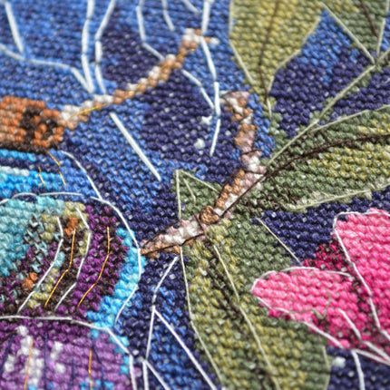 DIY Cross Stitch Kit "Cross-stitch kits Misty evening" 8.7x11.8 in
