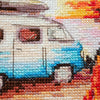 DIY Cross Stitch Kit "Cross-stitch kits Beach adventures" 8.7x7.9 in