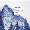 DIY Cross Stitch Kit "Cross-stitch kits Silver land" 7.9x13.8 in