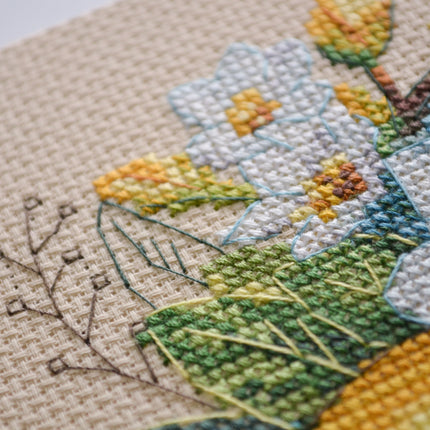 DIY Cross Stitch Kit "Cross-stitch kits Lemon mood" 5.5x8.3 in