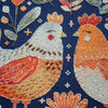 DIY Cross Stitch Kit "Best hen friends" 9.1x9.1 in