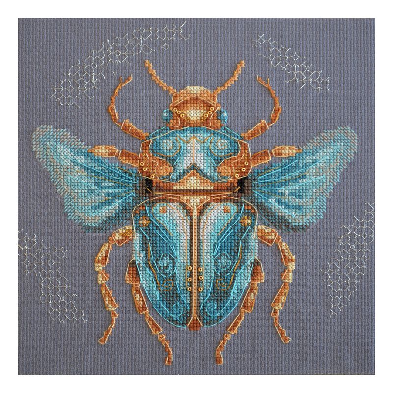 DIY Cross Stitch Kit "Artifact of time" 7.9x7.5 in