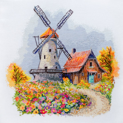 DIY Cross Stitch Kit "The melody of the autumn wind" 9.1x8.3 in