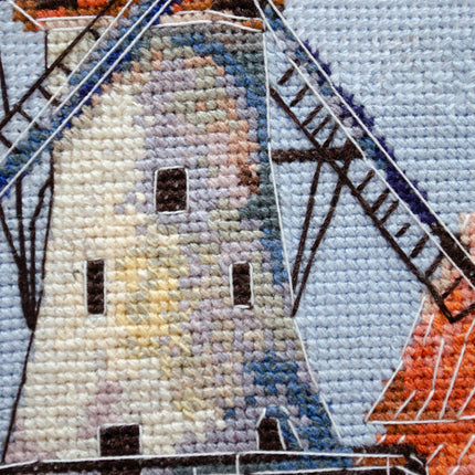 DIY Cross Stitch Kit "The melody of the autumn wind" 9.1x8.3 in