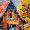 DIY Cross Stitch Kit "The melody of the autumn wind" 9.1x8.3 in