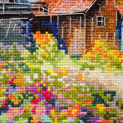 DIY Cross Stitch Kit "The melody of the autumn wind" 9.1x8.3 in