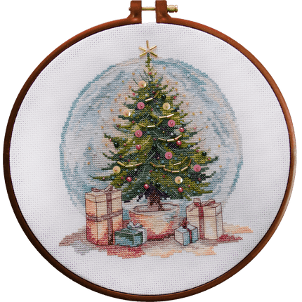 DIY Cross Stitch Kit "Moment Before Christmas" 6.7x7.5 in