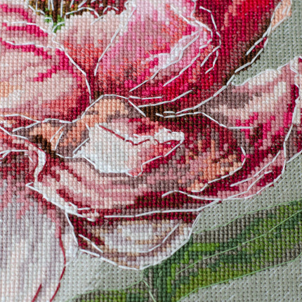 DIY Cross Stitch Kit "Graceful beauty" 9.1x12.2 in
