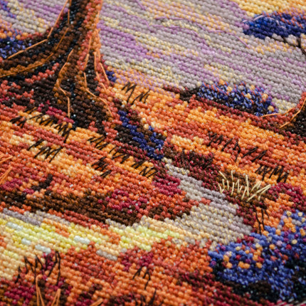 DIY Cross Stitch Kit "Spaces of Savannah" 9.1x8.7 in