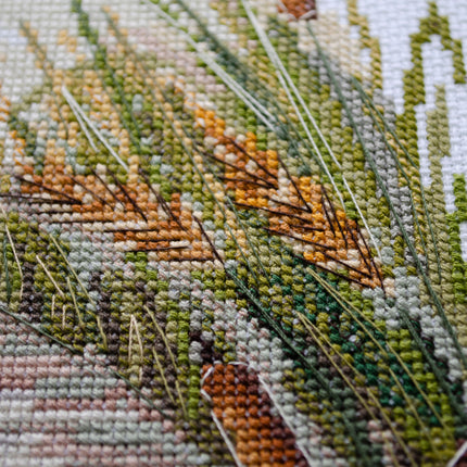 DIY Cross Stitch Kit "Evening swim" 9.8x9.1 in