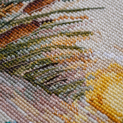 DIY Cross Stitch Kit "Evening swim" 9.8x9.1 in