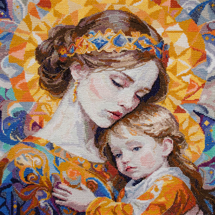 DIY Cross Stitch Kit "Cross-stitch kits Unconditional Love" 10.6x10.6 in
