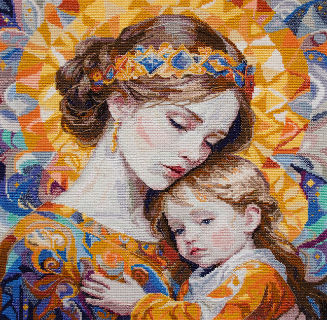 DIY Cross Stitch Kit "Cross-stitch kits Unconditional Love" 10.6x10.6 in