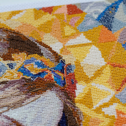 DIY Cross Stitch Kit "Cross-stitch kits Unconditional Love" 10.6x10.6 in