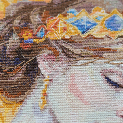 DIY Cross Stitch Kit "Cross-stitch kits Unconditional Love" 10.6x10.6 in