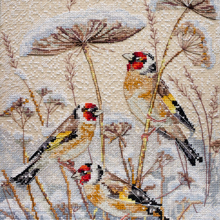 DIY Cross Stitch Kit "A quiet blizzard" 8.7x11.0 in