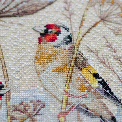 DIY Cross Stitch Kit "A quiet blizzard" 8.7x11.0 in