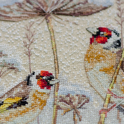 DIY Cross Stitch Kit "A quiet blizzard" 8.7x11.0 in