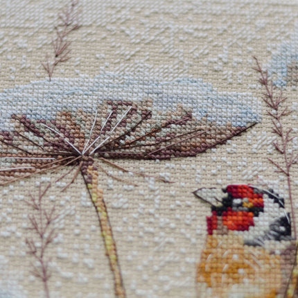DIY Cross Stitch Kit "A quiet blizzard" 8.7x11.0 in