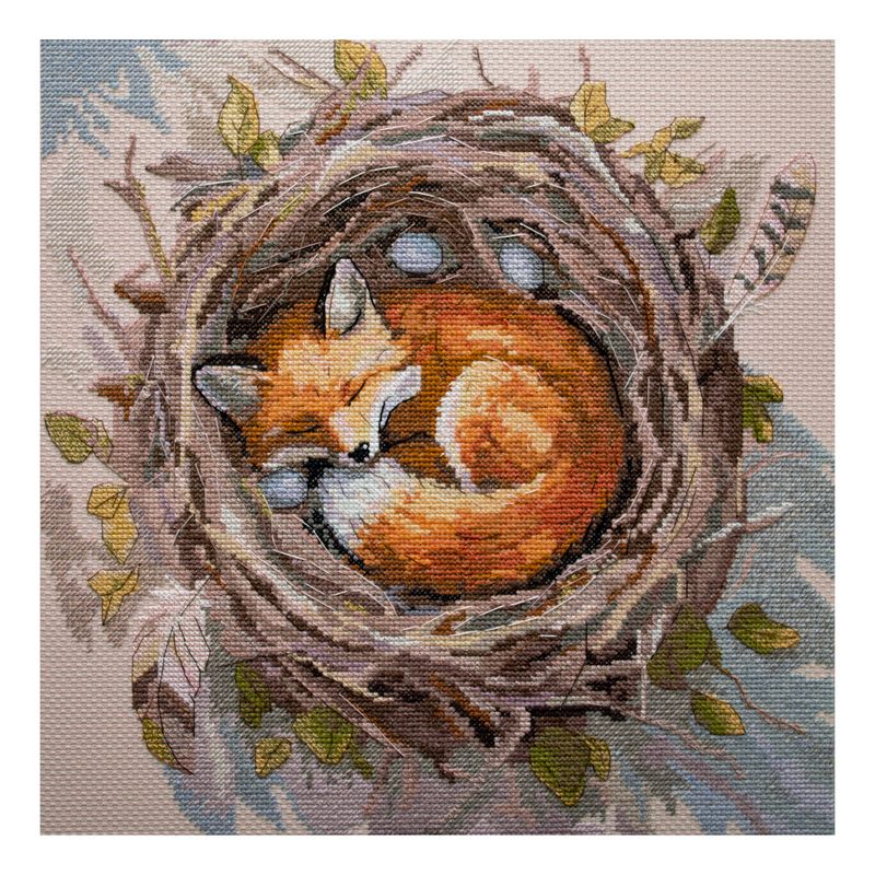 DIY Cross Stitch Kit "Protector of a foreign home" 11.8x11.8 in