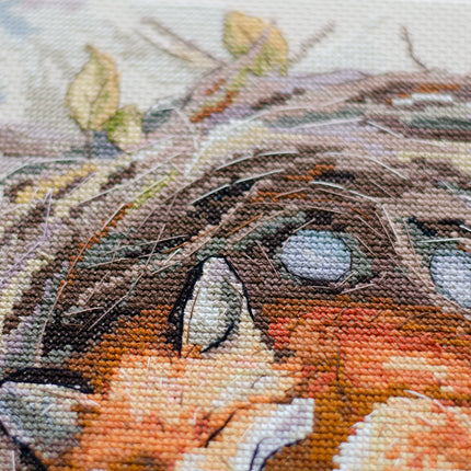 DIY Cross Stitch Kit "Protector of a foreign home" 11.8x11.8 in