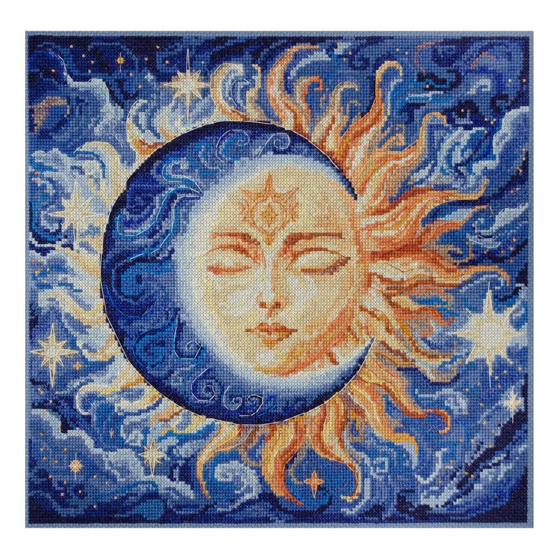 DIY Cross Stitch Kit "Heavenly Couple" 12.2x11.8 in