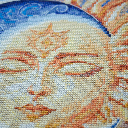 DIY Cross Stitch Kit "Heavenly Couple" 12.2x11.8 in