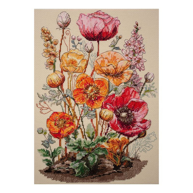 DIY Cross Stitch Kit "Meadow's Whisper" 9.1x13.4 in