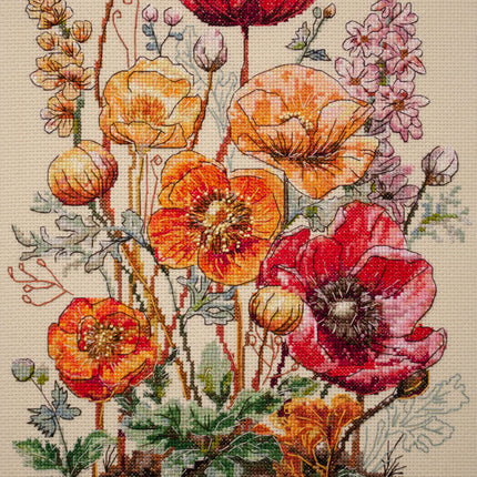 DIY Cross Stitch Kit "Meadow's Whisper" 9.1x13.4 in