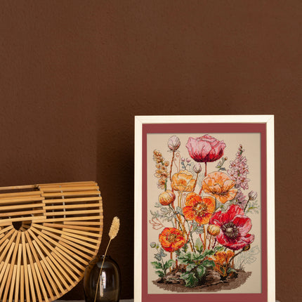 DIY Cross Stitch Kit "Meadow's Whisper" 9.1x13.4 in