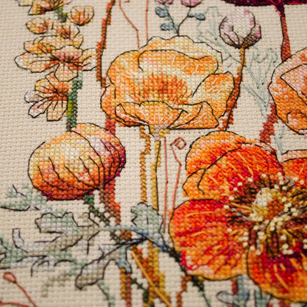 DIY Cross Stitch Kit "Meadow's Whisper" 9.1x13.4 in