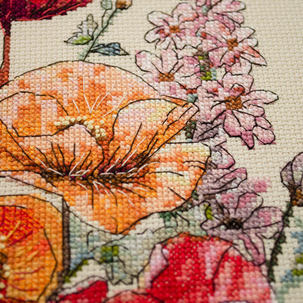 DIY Cross Stitch Kit "Meadow's Whisper" 9.1x13.4 in