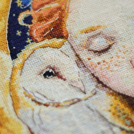 DIY Cross Stitch Kit "Meadow`s Whisper" 9.8x9.4 in