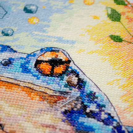 DIY Cross Stitch Kit "Water`s Shimmer" 8.3x10.6 in