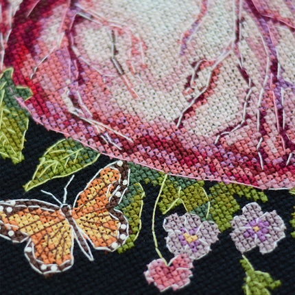 DIY Cross Stitch Kit "Anatomy of feelings" 7.5x10.6 in